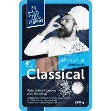 Zigmas - Classic Slightly Salted  Herring Fillet in Oil 240g