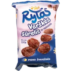 Rytas - Curd Cheese Bar with Raisins 100g