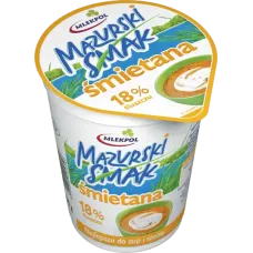 Mlekpol - Mazurski Smak Sour Cream 18% Fat 400g
