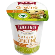 Zemaitijos - Sour Cream 30% Fat 400g