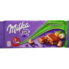Milka - Milk Chocolate with Hazelnuts 90g