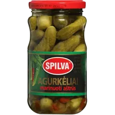Spilva - Hot Pickled Gherkins 330g