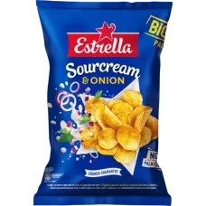 Estrella - Sour Cream & Onion Flavour Crisps 180g