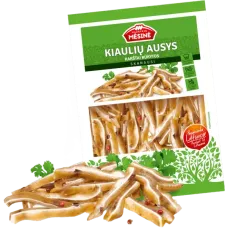 Mazeikiu Mesine - Hot Smoked Sliced Pork Ears kg (~250g)