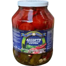 Teshchiny Recepty - Assorted Tomatoes and Cucumbers 2650ml