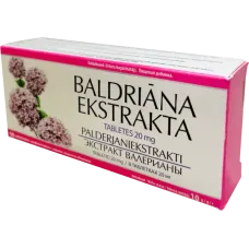Vera - Valerian Extract 20mg tab. N50 / Valerijonu Extract