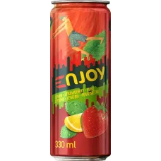 Cido - Enjoy Strawberry-Mint-Lemon Carbonated Drink 330ml CAN