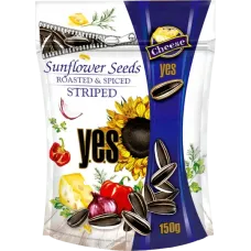Y.E.S. - Roasted Striped Sunflower Seeds with Cheese Flavour Spices 150g