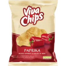 Viva - Paprika Flavour Crisps / Viva Chips Ardei 100g