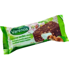 Varenos Pienelis - Glazed Curd Cheese Bar with Hazelnuts 40g