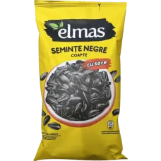 Elmas - Salted & Roasted Black Sunflower Seeds / Seminte Floarea Soarelui Negre Coapte Sare 200g
