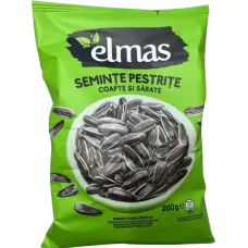 Elmas - Salted, Roasted & Striped Sunflower Seeds / Seminte Floarea Soarelui Coapte Sare 200g