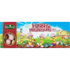 Funny Mushrooms - Strawberry Mini Biscuits 170g