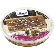 Irbe - Sprat Fillet Rollmops of Spicy salting in Oil  150g