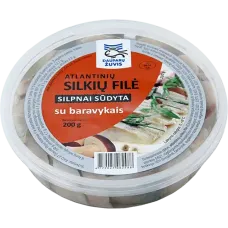 Dauparu Zuvis - Herring Fillet with Edible Boletus in Oil 200g