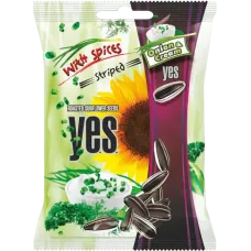 Y.E.S. - Roasted sunflower seeds with spices (cream and onion flavour) 90g
