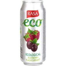 Rasa Eco - Raspberry Blackcurrant Carbonated Soft Drink with Juice 500ml Can