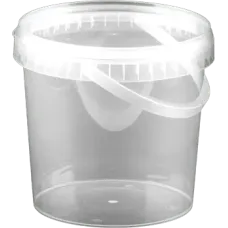 Plastic Food Bucket with Lid 2000ml