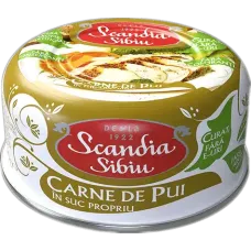 Scandia Sibiu - Chicken Meat in its Own Juice 300g / Carne de pui in suc propriu EO