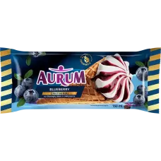 Aurum - Vanilla Ice Cream with Blueberry in Cone 150ml