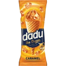 Dadu - Glazed Caramel Ice Cream with Caramel and Wafle in Cone 150ml