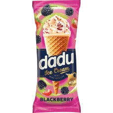 Dadu - Glazed Vanillla Ice Cream with Blackberry and Strawberry in Cone 150ml