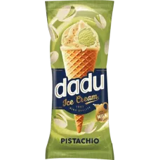 Dadu - Glazed Pistachio Ice Cream with Wafle Crisps in Cone 150ml