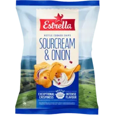 Estrella - Kettle Potato Crisps Sour Cream and Onion 120g