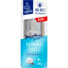 Zigmas - Salted Atlantic Herring Fillets without Oil 190g
