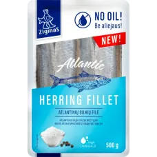 Zigmas - Salted Atlantic Herring Fillets without Oil 500g