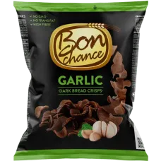 Bon Chance - Dark Bread Crisps with Garlic 120g