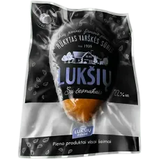 Luksiu Pienine - Luksiu Smoked Curd Cheese with Garlic 230g