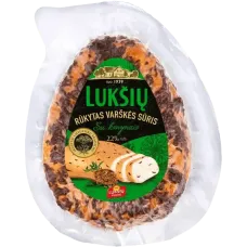 Luksiu Pienine - Luksiu Smoked Curd Cheese with Caraway 230g