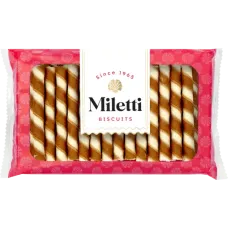 Dzukija - Wafer Tubes Miletti with Vanilla Filling 180g