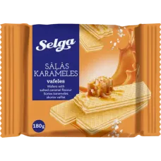 Selga - Wafers Salted Caramel Flavour 180g