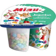 Pieno Zvaigzdes - Yogurt Vanilla with Candies 115g+15g