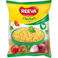 Reeva - Instant Noodles with Chicken Flavour in Pack 60g