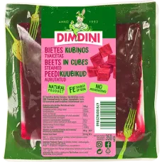 Dimdini - Steamed Beets Cutted in Cubes 10mm x 10mm 350g