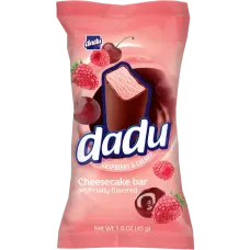 Dadu - Raspberry and Cherry Cheesecake Bar with Chocolate Coating 45g
