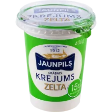Jaunpils - Sour Cream 15% Fat 400g