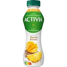 Activia - Mango Pineapple and Flax Flavour Yogurt Drink 280g