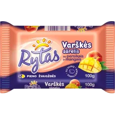Rytas - Curd Cheese Bar with Peach and Mango 100g