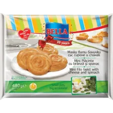 Bella - Mini Filo Twist with Cheese and Spinach 8x60g