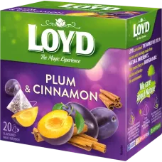 Loyd - Pyramids Fruits Tea Plum and Cinnamon 20x2g
