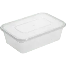 PP Plastic Container with Lid 650ml