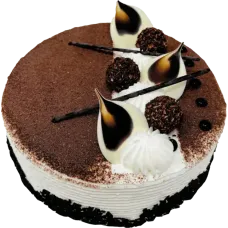 Cake World Bakery - Round Tiramisu Cake Frozen (~1.0kg) pcs