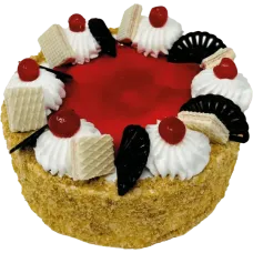 Cake World Bakery - Round Napoleon Cherry Cake Frozen (~1.6kg) pcs