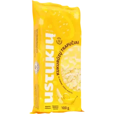 Ustukiu Malunas - Corn Cakes with Banana Flavored Coating 100g