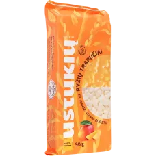 Ustukiu Malunas - Rice Cakes with Mango Flavoured Coating 90g