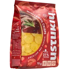 Ustukiu Malunas - Mini Lentils Crisps BBQ Flavor 70g